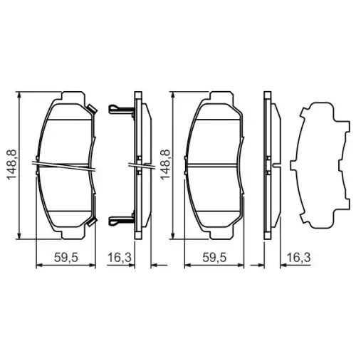 BOSCH Ön Fren Balatası Tk 0986424722