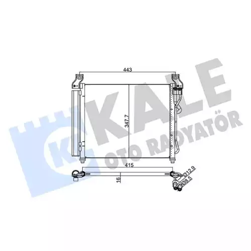 KALE Klima Radyatörü Kondanser 380100