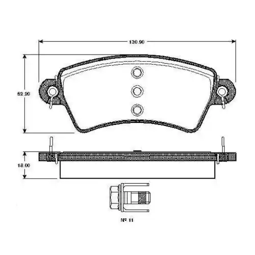 BOSCH Ön Fren Balatası 0986TB2358