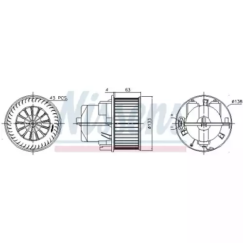 NISSENS Kalorifer Fan Motoru 87223