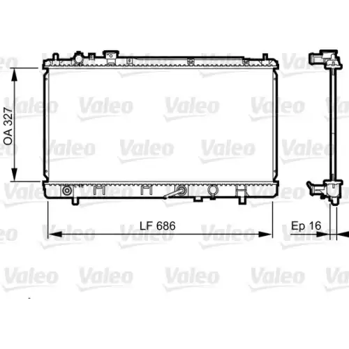 VALEO Motor Su Radyatörü 735240