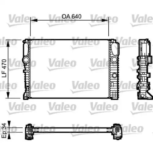 VALEO Motor Su Radyatörü 732849