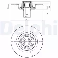 DELPHI Fren Diski Rulmanlı Arka BG9026RS