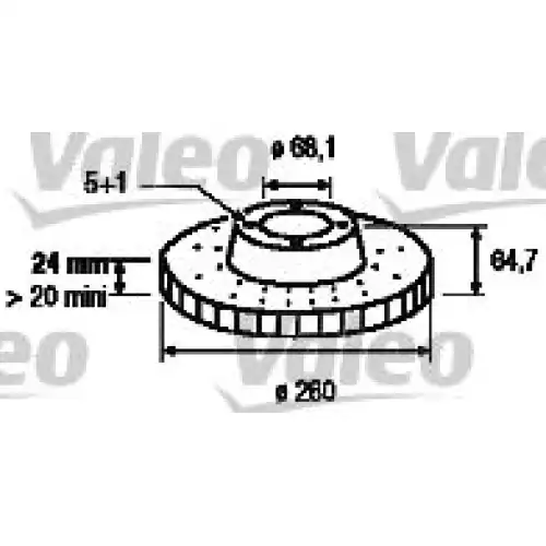 VALEO Ön Fren Diski Havalı 186315