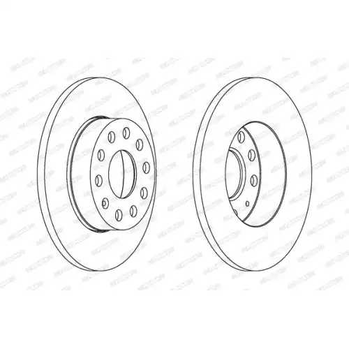 FERODO Arka Fren Diski (260Mm) DDF1276