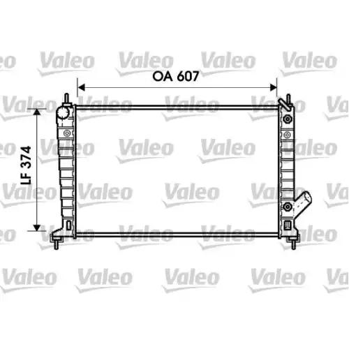 VALEO Motor Su Radyatörü Manuel 734830