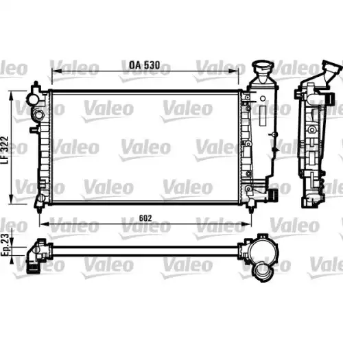 VALEO Motor Su Radyatörü Kapaksız Klimalı Mekanik 731526