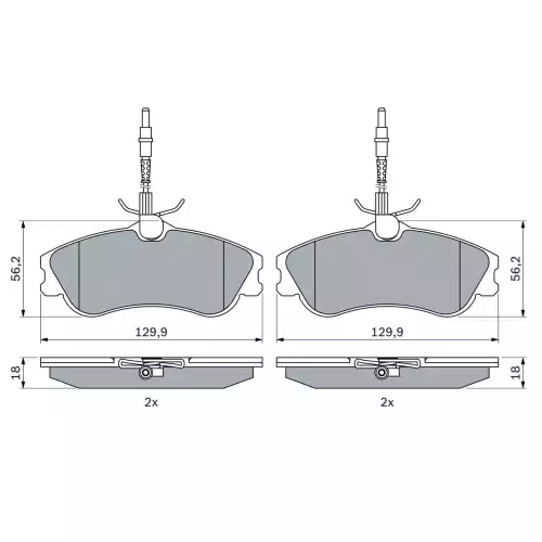 BOSCH Ön Fren Balatası Tk 0986424223