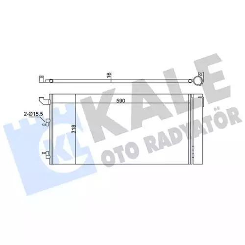 KALE Klima Radyatörü Kondanser Brazing 350570