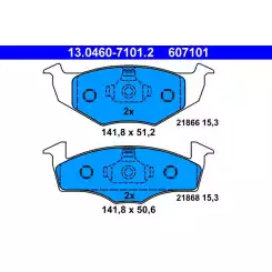 ATE Ön Fren Balatası Fişsiz İnce 13.0460-7101.2