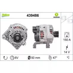 VALEO Alternatör Komple 439486