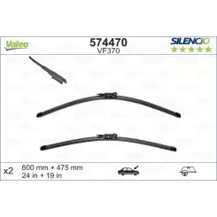 VALEO Silecek Süpürgesi Seti Vm370 Xtrem 600 475 Mm-Mercedes A Serısı 2012> Bmw 3 Serısı 2005> 574470