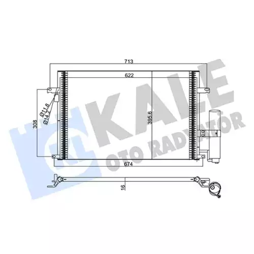 KALE Klima Radyatörü Kondanser 377100