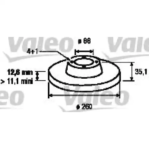 VALEO Ön Fren Diski Düz 186118