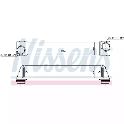 NISSENS Turbo İntercooler Radyatörü 96607