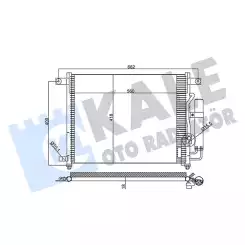 KALE Klima Radyatörü Kondanser 377000