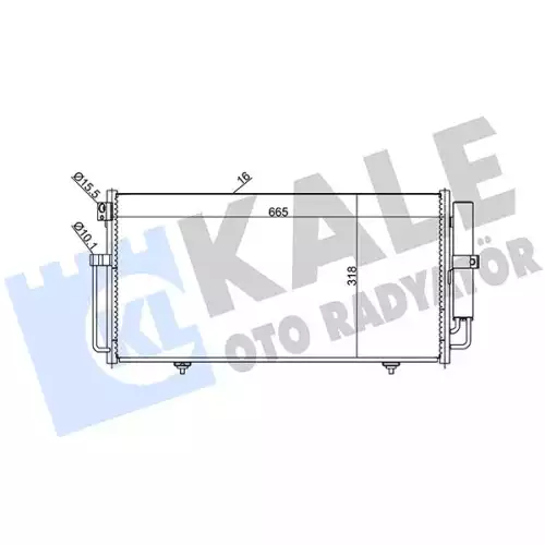 KALE Klima Radyatörü Kondanser 389600