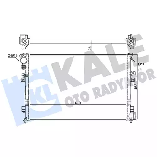 KALE Motor Su Radyatörü 347220