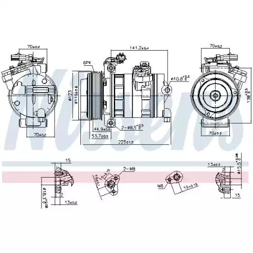 NISSENS Klima Kompresörü 890662