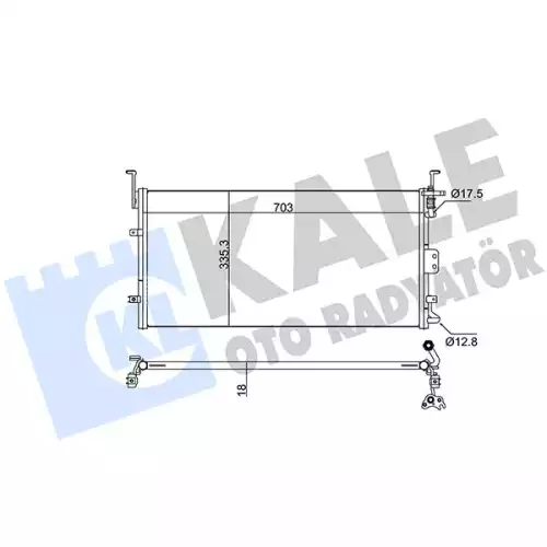 KALE Klima Radyatörü Kondanser 345230