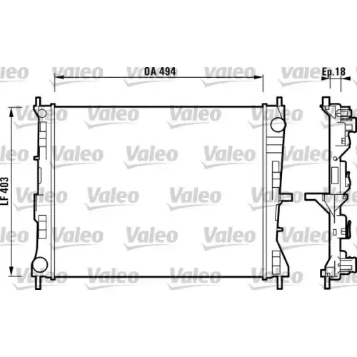 VALEO Motor Su Radyatörü Klimalı Manuel 732903