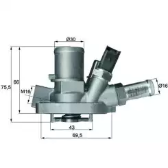 MAHLE Termostat 80°C TI14780