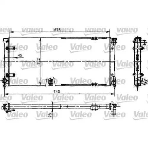 VALEO Motor Su Radyatörü 730370