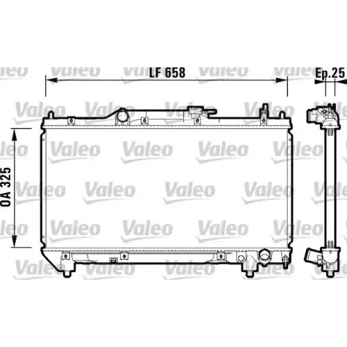 VALEO Motor Su Radyatörü 732951