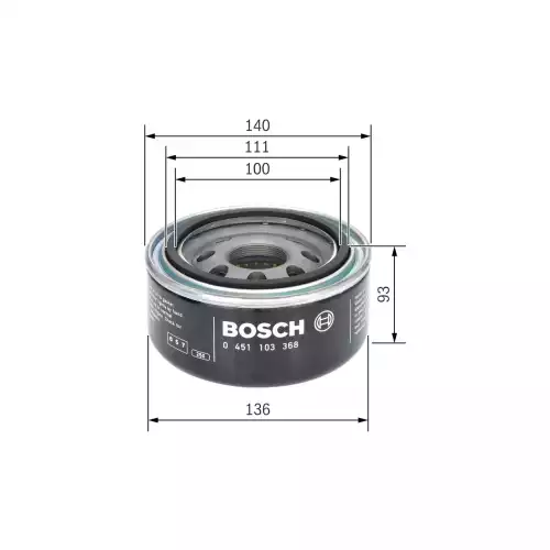 BOSCH Yağ Filtre 0451103368