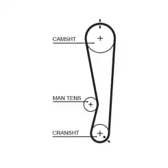 GATES Eksantrik Triger Kayışı 111-250 5591XS