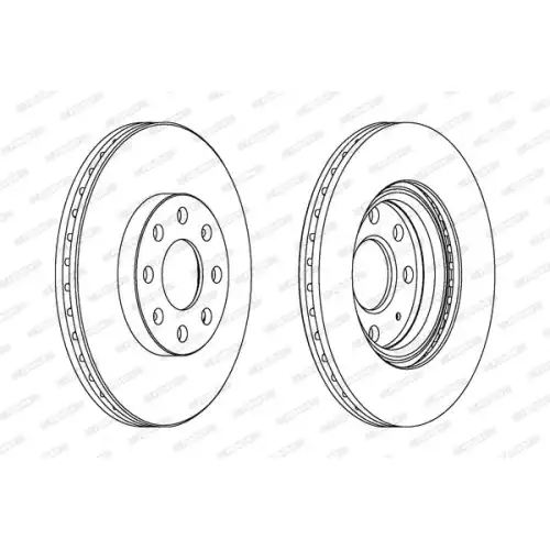 FERODO Ön Fren Diski Havalı 257.2Mm 4 BıjÖn DDF1304