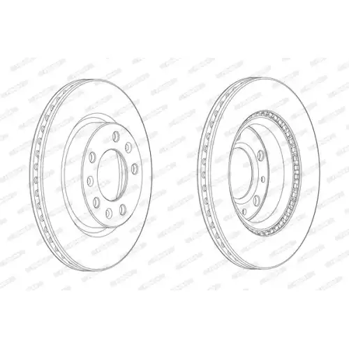 FERODO Ön Fren Diski Havalı 266Mm DDF2413C