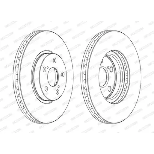 FERODO Ön Fren Diski Havalı Kaplamalı 277mm DDF1508C