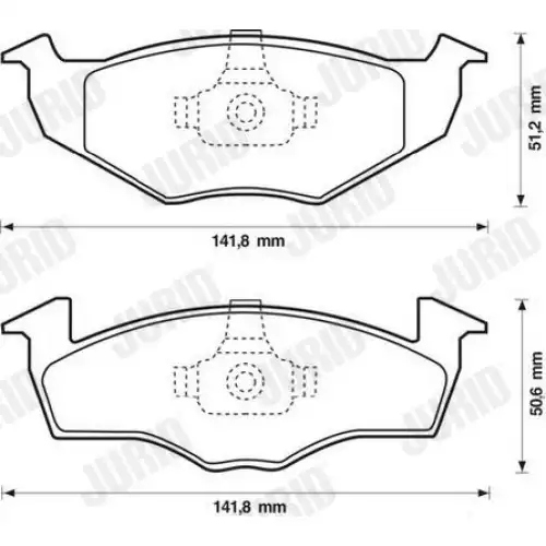JURID Ön Fren Balatası Fişsiz (Kalın) 571923J