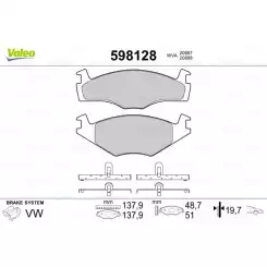 VALEO Ön Fren Balatası Tk 598128