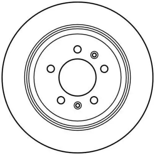 TRW Arka Fren Diski Düz DF2582