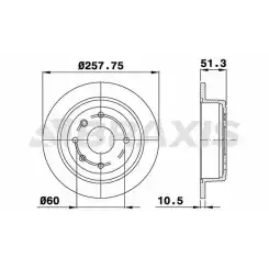 BRAXIS Arka Fren Diski AE0547