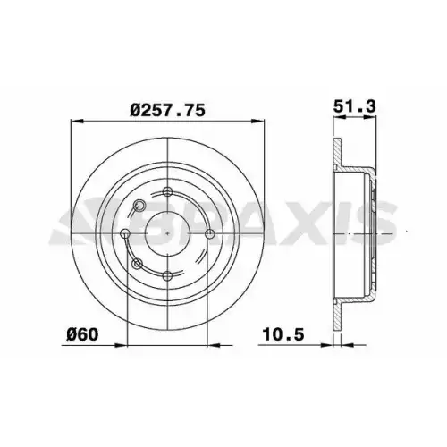 BRAXIS Arka Fren Diski AE0547