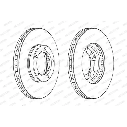 FERODO Ön Fren Diski Havalı (255 5) DDF703