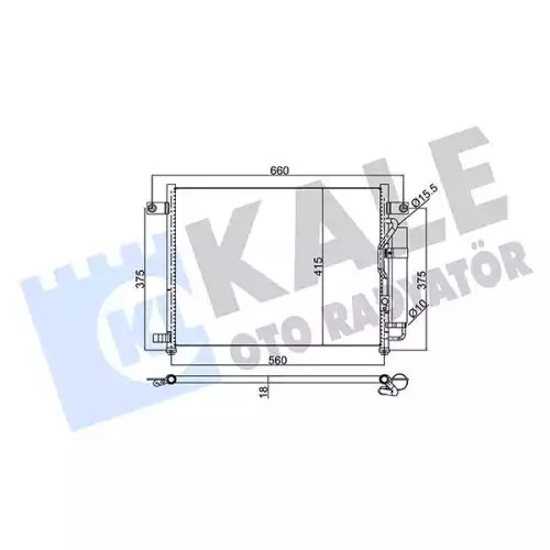 KALE Klima Radayatörü Kondanser KALE 350550