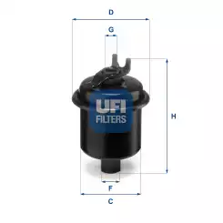 UFI Benzin Filtre 31.621.00