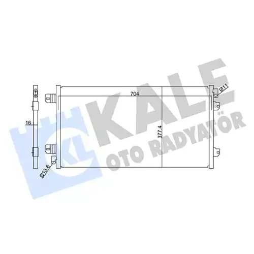 KALE Klima Radyatörü Kondanser 342910