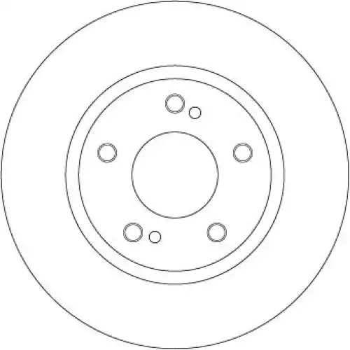 TRW Arka Fren Diski Düz DF7028