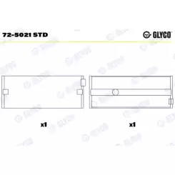 GLYCO Ana yatak Std 72-5021STD