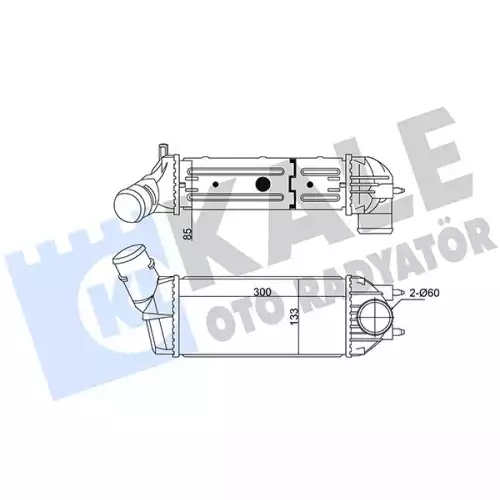 KALE Turbo Radyatörü Intercooler 350815