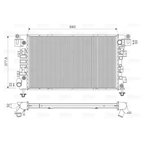 VALEO Motor Su Radyatörü 731148