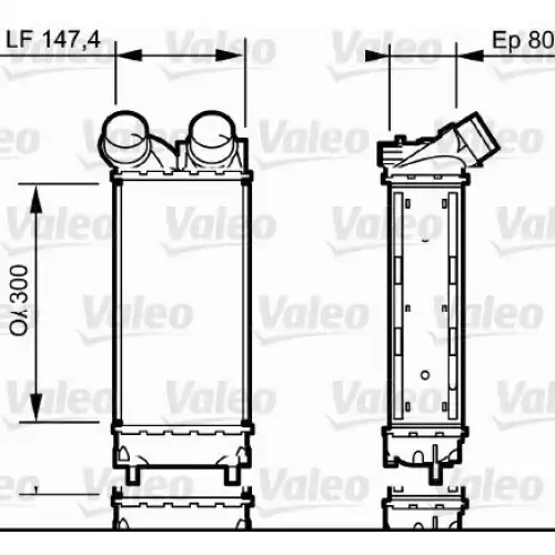 VALEO Turbo İntercooler Radyatörü 818837