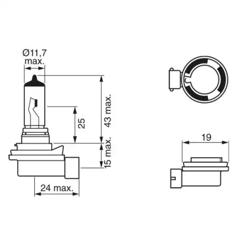 BOSCH Ampül Eco H8 12 V 35W 1987302805