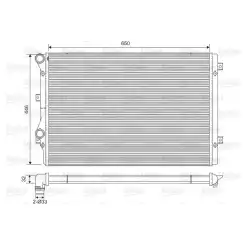 VALEO Motor Su Radyatörü Mekanik 734413