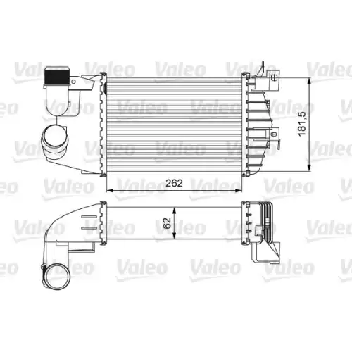 VALEO Turbo İntercool radyatörü 818627